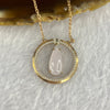 Type A Whitish Lavender Jadeite in 925 silver necklace 5.30g 15.0 by 6.7 by 4.0mm - Huangs Jadeite and Jewelry Pte Ltd