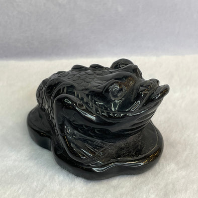 Black Onxy 3 Legged Toad 263.42g 61.1 by 78.9 by 46.8mm - Huangs Jadeite and Jewelry Pte Ltd