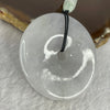 Type A Lavender Green Ping An Kou Necklace 39.47g 49.7 by 49.7 by 7.2mm - Huangs Jadeite and Jewelry Pte Ltd