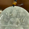 Type A Green Jade Jadeite Nezha Pendant - 35.54g 51.7 by 51.7 by 6.5 mm - Huangs Jadeite and Jewelry Pte Ltd
