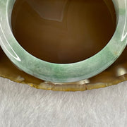 Type A Green, Lavender and Brown Jade Jadeite Bangle 53.47g inner Dia 55.2mm 12.7 by 8.1mm (External Rough) - Huangs Jadeite and Jewelry Pte Ltd