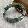 Type A Jelly Green Piao Hua Jade Jadeite Bangle 68.67g inner Dia 54.9mm 15.2 by 9.0mm (External Lines) - Huangs Jadeite and Jewelry Pte Ltd