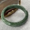 Type A Green Dou Qing Jade Jadeite Bangle 59.07g inner Dia 59.3mm 13.0 by 8.1mm (Slight External Rough) - Huangs Jadeite and Jewelry Pte Ltd