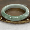 Type A Two-Tone Green Jade Jadeite Bangle 60.24g inner Dia 57.6mm 11.2 by 9.0mm (Internal Lines) - Huangs Jadeite and Jewelry Pte Ltd