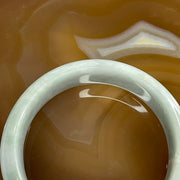 Type A Lavender and Green Piao Hua Jade Jadeite Bangle 60.66g inner Dia 55.3mm 15.6 by 7.8mm (Slight External Rough) - Huangs Jadeite and Jewelry Pte Ltd