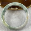 Type A Green Piao Hua Jade Jadeite Bangle 45.94g inner Dia 56.0mm 11.0 by 7.9mm - Huangs Jadeite and Jewelry Pte Ltd