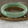 Type A Jelly Green Jade Jadeite Oval Bangle 38.38g inner Dia 54.2mm 12.5 by 6.4mm - Huangs Jadeite and Jewelry Pte Ltd