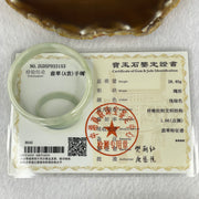 Type A Green Lavender Jadeite Bangle 28.40g inner diameter 52.4mm 14.3 by 4.0mm (slight external line) - Huangs Jadeite and Jewelry Pte Ltd