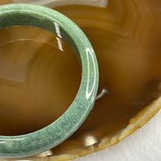 Type A Full Intense Green Jade Jadeite Bangle 54.24g inner Dia 56.8mm 13.7 by 7.8mm (Slight Internal Line) - Huangs Jadeite and Jewelry Pte Ltd