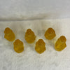 Liuli Crystal 6 Monks Total 553g each about 30.2 by 29.6 by 75.7mm - Huangs Jadeite and Jewelry Pte Ltd