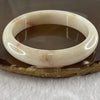 Type A Faint Lavender and Yellow with Red Patches Jade Jadeite Bangle 53.22g inner Dia 58.0mm 12.4 by 7.7mm (Slight External Rough) - Huangs Jadeite and Jewelry Pte Ltd