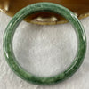 Type A Full Intense Green Jade Jadeite Bangle 50.38g inner Dia 59.4mm 11.6 by 7.6mm - Huangs Jadeite and Jewelry Pte Ltd