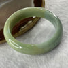 Type A Yellow and Apple Green with Sky Blue Jade Jadeite Bangle 66.40g inner Dia 53.9mm 15.6 by 8.8mm (Slight Internal Line) - Huangs Jadeite and Jewelry Pte Ltd