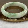 Type A Green, Lavender with Brown Patches Jade Jadeite Bangle 56.07g inner Dia 56.9mm 13.1 by 8.1mm (Slight External Rough) - Huangs Jadeite and Jewelry Pte Ltd