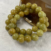 Type A Yellow Jade Jadeite Necklace 243.13g 14.4mm/bead 50 beads - Huangs Jadeite and Jewelry Pte Ltd