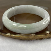 Type A Green and Lavender Jade Jadeite Bangle 53.62g inner Dia 53.5mm 13.8 by 7.9mm (Internal Line) - Huangs Jadeite and Jewelry Pte Ltd