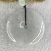 Type A Lavender Green Ping An Kou Necklace 39.47g 49.7 by 49.7 by 7.2mm - Huangs Jadeite and Jewelry Pte Ltd