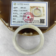 Type A Faint Lavender Jade Jadeite Bangle 55.81g inner Dia 54.7mm 14.8 by 7.3mm (Slight External Rough) - Huangs Jadeite and Jewelry Pte Ltd