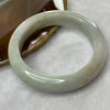 Type A Green and Lavender with Red Patches Jade Jadeite Bangle 84.97g inner Dia 60.5mm 14.1 by 9.9mm (External Rough) - Huangs Jadeite and Jewelry Pte Ltd
