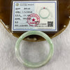 Type A Light Apple Green Jade Jadeite Bangle 49.56g inner Dia 57.8mm 13.0 by 7.3mm - Huangs Jadeite and Jewelry Pte Ltd
