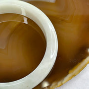 Type A Light Green Jade Jadeite Bangle 57.19g inner Dia 58.1mm 13.3 by 7.7mm (Slight External Line) - Huangs Jadeite and Jewelry Pte Ltd