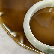 Type A Light Green Jade Jadeite Bangle 57.19g inner Dia 58.1mm 13.3 by 7.7mm (Slight External Line) - Huangs Jadeite and Jewelry Pte Ltd