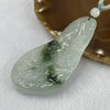 Grand Master Semi Icy Green Piao Hua Jade Jadeite Guan Yin and Dragon Pendant - 39.15g 73.6 by 39.2 by 11.5 mm - Huangs Jadeite and Jewelry Pte Ltd