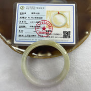 Type A Lavender, Green and Brown Jade Jadeite Bangle 39.38g inner Dia 52.3mm 11.6 by 6.7mm (Slight Internal Line) - Huangs Jadeite and Jewelry Pte Ltd