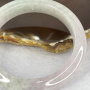 Type A semi icy lavender green yellow Jadeite bangle 52.63g inner diameter 54.6mm by 11.3 by 9.0mm (slight internal lines) - Huangs Jadeite and Jewelry Pte Ltd