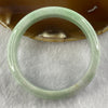 Type A Light Apple Green Jade Jadeite Bangle 49.56g inner Dia 57.8mm 13.0 by 7.3mm - Huangs Jadeite and Jewelry Pte Ltd