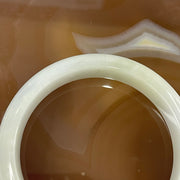 Type A Lavender Jade Jadeite Bangle 52.98g inner Dia 57.6mm 13.0 by 7.6mm (External Line) - Huangs Jadeite and Jewelry Pte Ltd