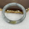 Type A Grey Wuji with Yellow Jadeite Bangle 40.93g inner Dia 52.5mm 10.5 by 7.9mm (Slight External Rough) - Huangs Jadeite and Jewelry Pte Ltd