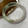 Type A Green and Faint Lavender Jade Jadeite Bangle 68.87g inner Dia 57.6mm 15.5 by 8.1mm - Huangs Jadeite and Jewelry Pte Ltd