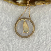 Type A Whitish Lavender Jadeite in 925 silver necklace 5.30g 15.0 by 6.7 by 4.0mm - Huangs Jadeite and Jewelry Pte Ltd