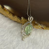 Type A ICY Jelly Faint Green Jadeite 3.37g 9.4 by 7.0 by 2.5mm - Huangs Jadeite and Jewelry Pte Ltd