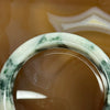 Type A Green Piao Hua Bangle 55.98g inner Dia 53.8mm 12.7 by 8.4mm (External Rough) - Huangs Jadeite and Jewelry Pte Ltd