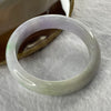 Type A Green with Bright Lavender Jade Jadeite Bangle 56.97g inner Dia 56.8mm 13.7 by 8.0mm (Internal Lines) - Huangs Jadeite and Jewelry Pte Ltd