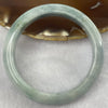 Type A Blue Jade Jadeite Bangle 48.93g inner Dia 56.6mm 11.7 by 7.8mm (External Rough) - Huangs Jadeite and Jewelry Pte Ltd