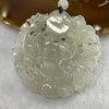 Grand Master Icy Green Piao Hua Jadeite Hollow Carving Phoenix Pendant - 43.10g 55.9 by 55.9 by 9.4 mm - Huangs Jadeite and Jewelry Pte Ltd