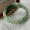Type A Semi Icy Jelly Green Piao Hua Jade Jadeite Bangle 49.66g inner Dia 55.1mm 13.2 by 7.3mm (Close to Perfect) - Huangs Jadeite and Jewelry Pte Ltd