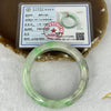 Type A Apple Green Grey Wuji Jadeite 80.10g inner Dia 57.9mm 15.6 by 9.6mm - Huangs Jadeite and Jewelry Pte Ltd