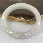 Type A semi icy lavender green yellow Jadeite bangle 52.63g inner diameter 54.6mm by 11.3 by 9.0mm (slight internal lines) - Huangs Jadeite and Jewelry Pte Ltd