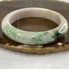 Type A Lavender and Green Piao Hua with Yellow Patches Jade Jadeite Bangle 57.32g inner Dia 57.3mm 12.9 by 8.6mm (External Rough) - Huangs Jadeite and Jewelry Pte Ltd