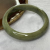 Type A Full Green Jade Jadeite Bangle 53.34g inner Dia 56.9mm 12.3 by 8.0mm (External Rough) - Huangs Jadeite and Jewelry Pte Ltd