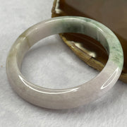 Type A Lavender and Green Piao Hua with Yellow Patches Jade Jadeite Bangle 57.32g inner Dia 57.3mm 12.9 by 8.6mm (External Rough) - Huangs Jadeite and Jewelry Pte Ltd