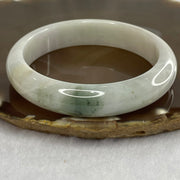 Type A Light Green Jade Jadeite Bangle 57.19g inner Dia 58.1mm 13.3 by 7.7mm (Slight External Line) - Huangs Jadeite and Jewelry Pte Ltd