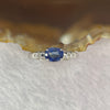 Blue sapphire 5.0 by 6.9 by 2.5mm (estimated) in 925 Silver Ring 1.9g - Huangs Jadeite and Jewelry Pte Ltd