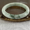 Type A Light Green with Dark Green Piao Hua Jade Jadeite Bangle 41.82g inner Dia 56.6mm 10.0 by 7.8mm (External Rough) - Huangs Jadeite and Jewelry Pte Ltd