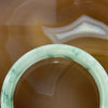 Type A Semi Icy Jelly Green Piao Hua Jade Jadeite Bangle 49.66g inner Dia 55.1mm 13.2 by 7.3mm (Close to Perfect) - Huangs Jadeite and Jewelry Pte Ltd