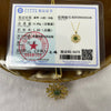 Type A Semi Icy Green Jade Jadeite Flower Pendant - 4.08g 26.0 by 19.4 by 4.3mm - Huangs Jadeite and Jewelry Pte Ltd
